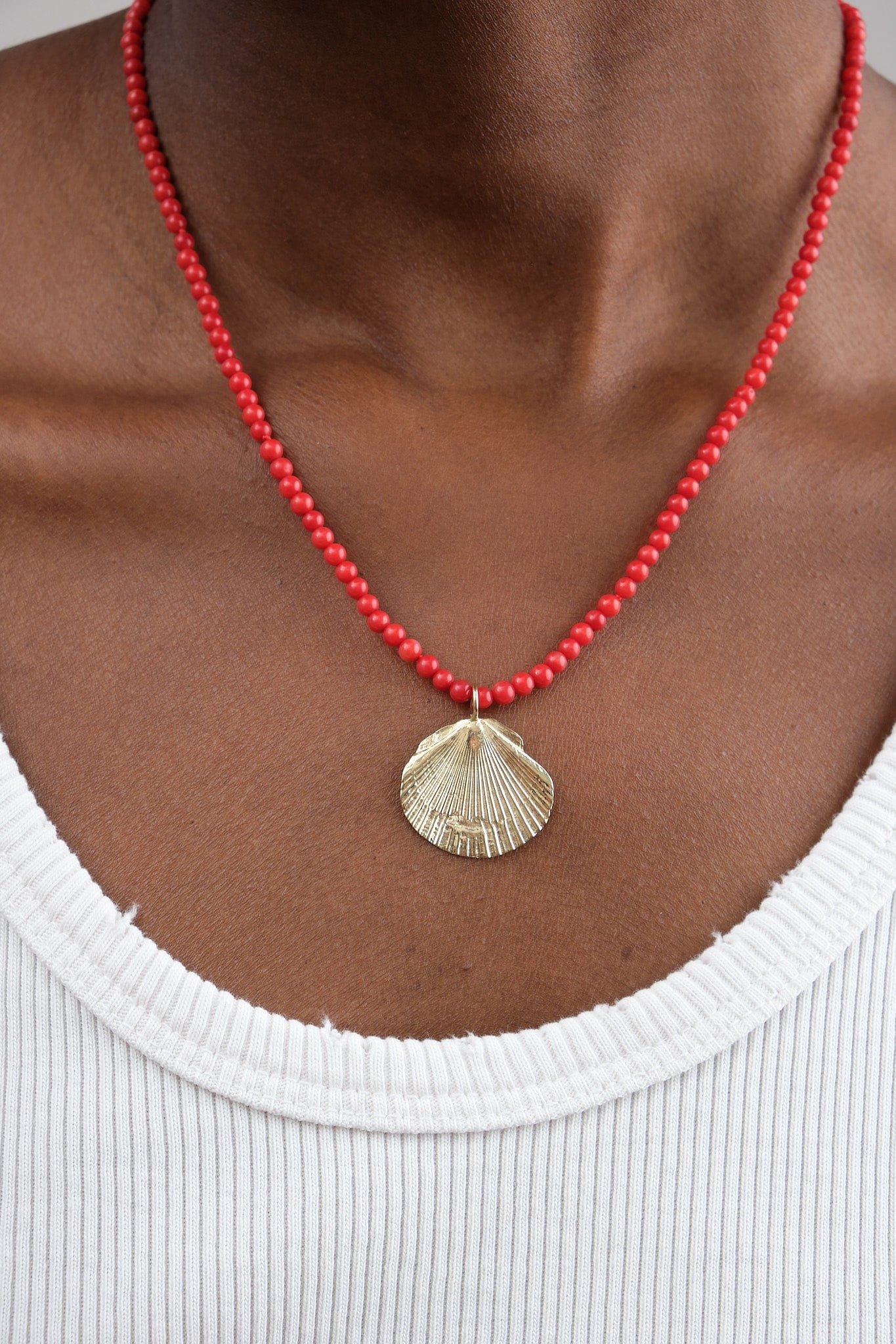 Beatrice Valenzuela Jewelry Necklaces Red Bamboo Coral Necklace Red Bamboo Coral / 18"