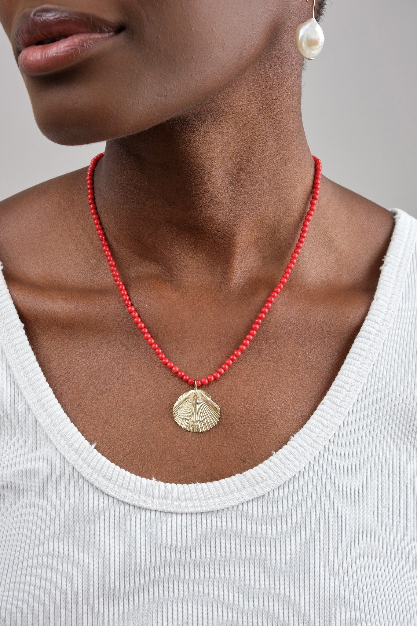 Beatrice Valenzuela Jewelry Necklaces Red Bamboo Coral Necklace Red Bamboo Coral / 18"