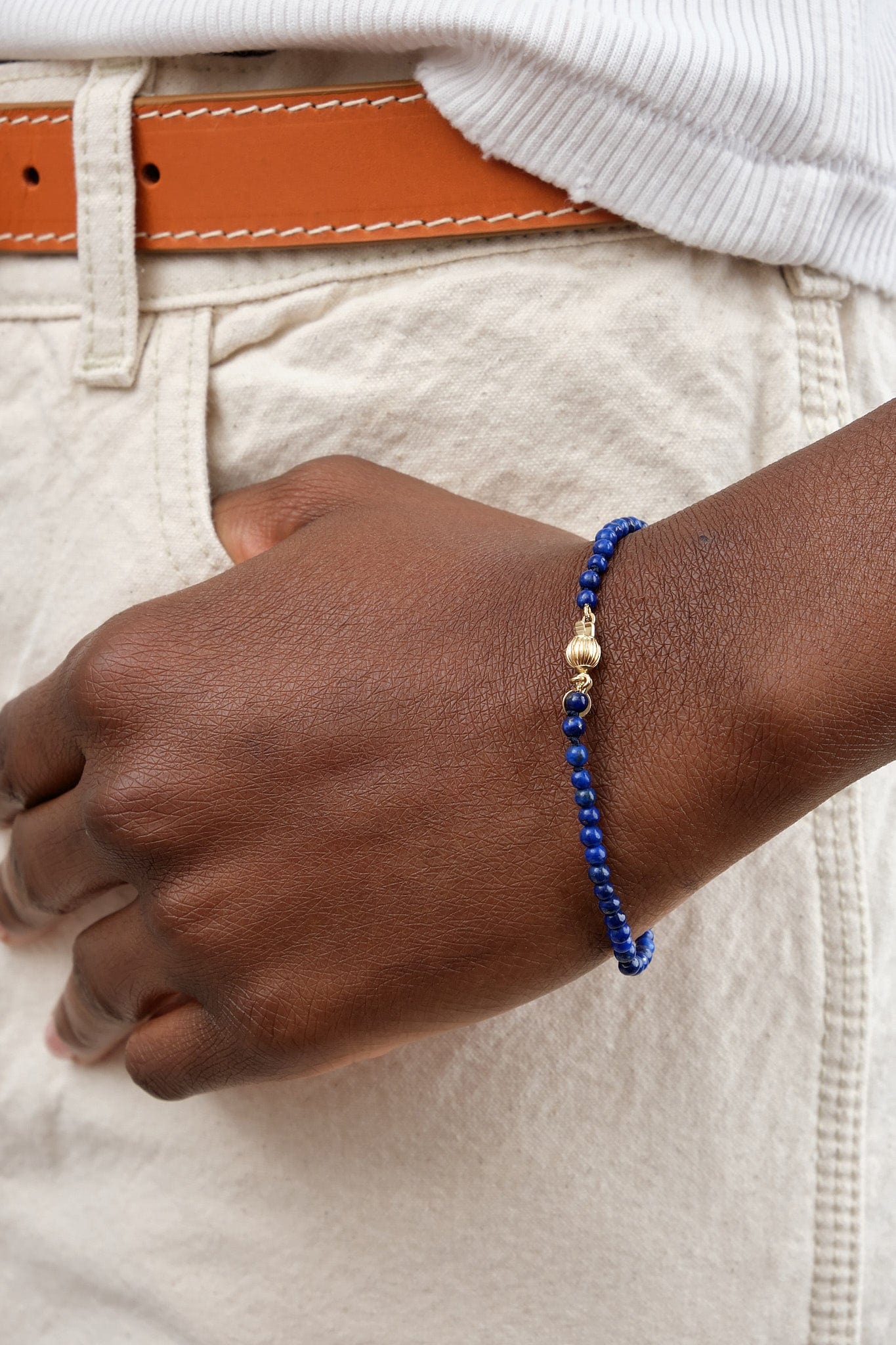 Beatrice Valenzuela Jewelry Bracelets Lapis Lazuli Bracelet Lapis Lazuli / 7" Chain