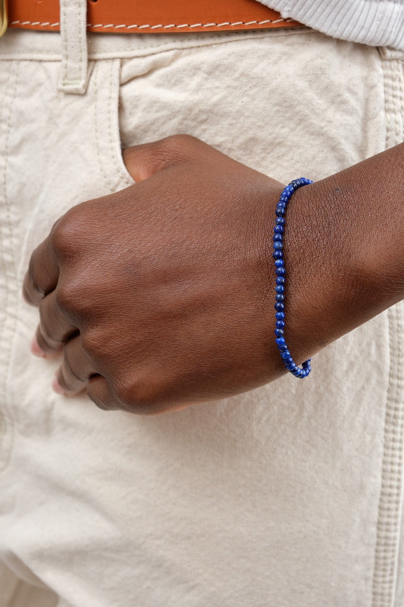 Beatrice Valenzuela Jewelry Bracelets Lapis Lazuli Bracelet Lapis Lazuli / 7" Chain