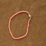 Beatrice Valenzuela Jewelry Bracelets Pink Bamboo Coral Bracelet Pink Bamboo Coral / 7" Chain