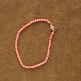 Beatrice Valenzuela Jewelry Bracelets Pink Bamboo Coral Bracelet Pink Bamboo Coral / 7" Chain