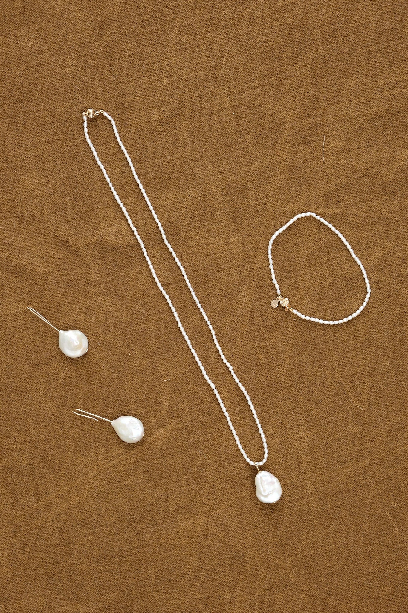 Beatrice Valenzuela Jewelry Necklaces Rice Pearl Brujeria Necklace Pearl / 16" Chain