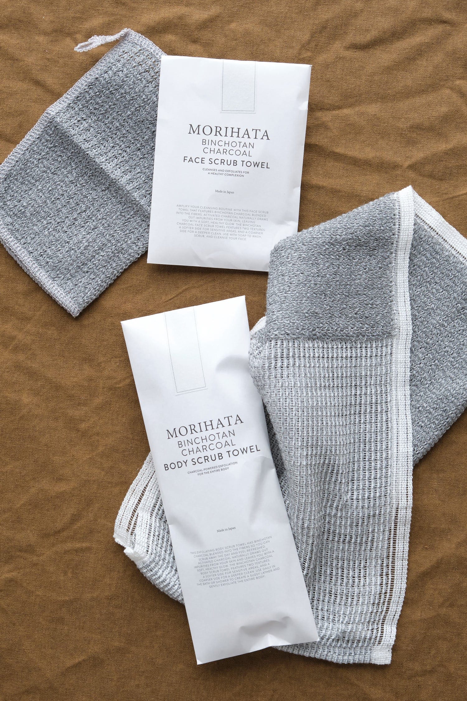 Binchotan Charcoal Beauty Face Binchotan Charcoal Face Scrub Towel