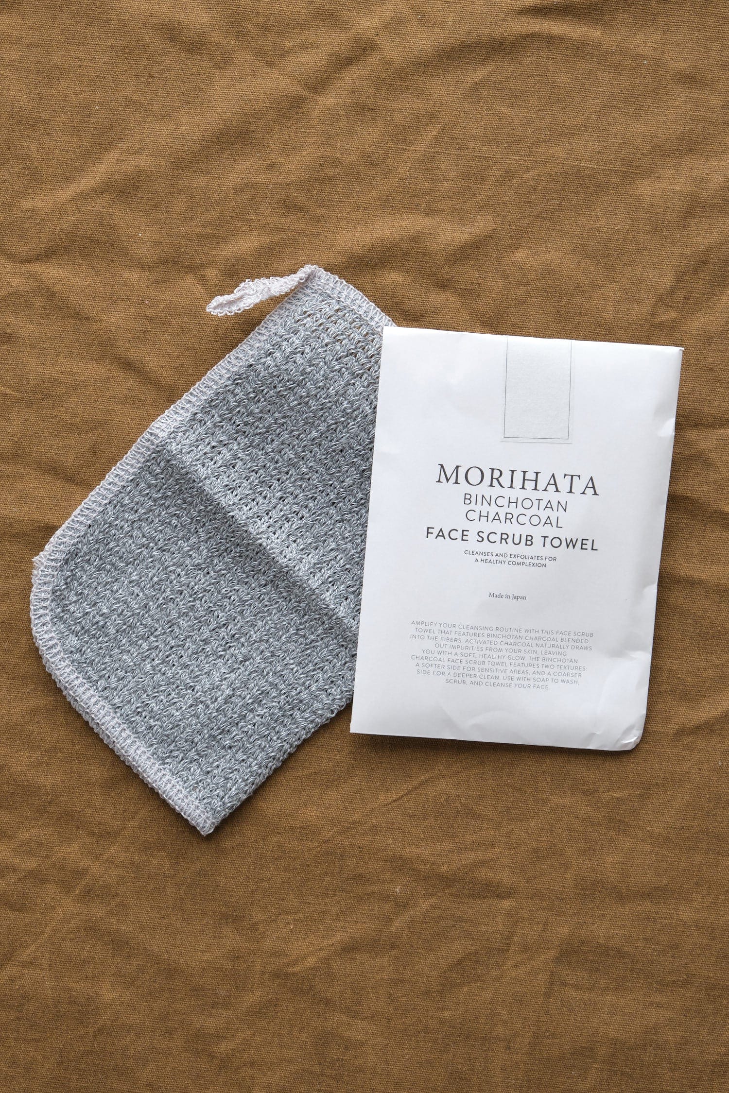 Binchotan Charcoal Beauty Face Binchotan Charcoal Face Scrub Towel