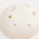 WWAKE Jewelry Earrings Medium Disc Stud Earring Diamond