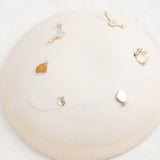WWAKE Jewelry Earrings Medium Disc Stud Earring Diamond