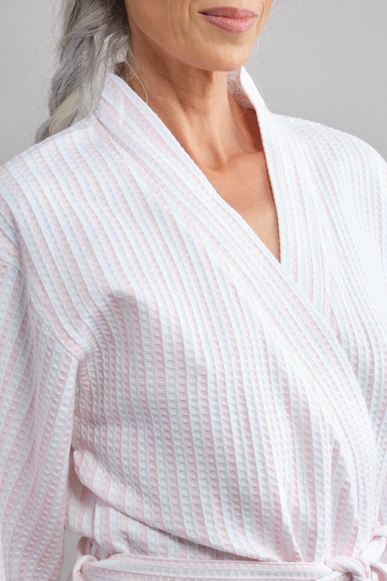 Pattern on Kathrine Kimono in Rose/White