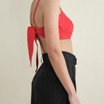 Carleen Apparel Womens Blouses Bra Top in Red