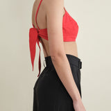 Carleen Apparel Womens Blouses Bra Top in Red