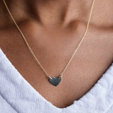 Carrie Hoffman Jewelry Necklaces Chubby Heart Necklace 14K Yellow Gold / 18" Chain