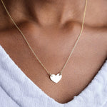 Carrie Hoffman Jewelry Necklaces Chubby Heart Necklace 14K Yellow Gold / 18" Chain