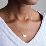 Carrie Hoffman Jewelry Necklaces Chubby Heart Necklace 14K Yellow Gold / 18" Chain