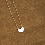 Carrie Hoffman Chubby Heart Necklace in gold