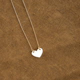 Carrie Hoffman Jewelry Necklaces Chubby Heart Necklace 14K Yellow Gold / 18" Chain