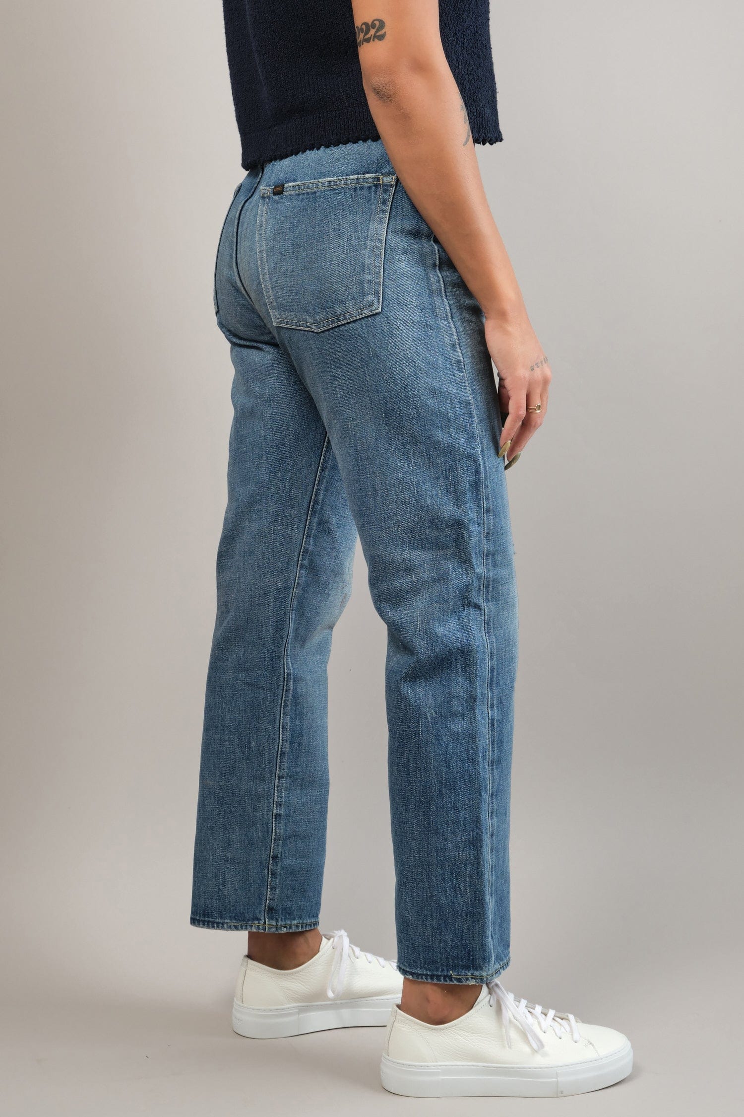 Side of 13.5 oz Selvedge Denim Straight Cut