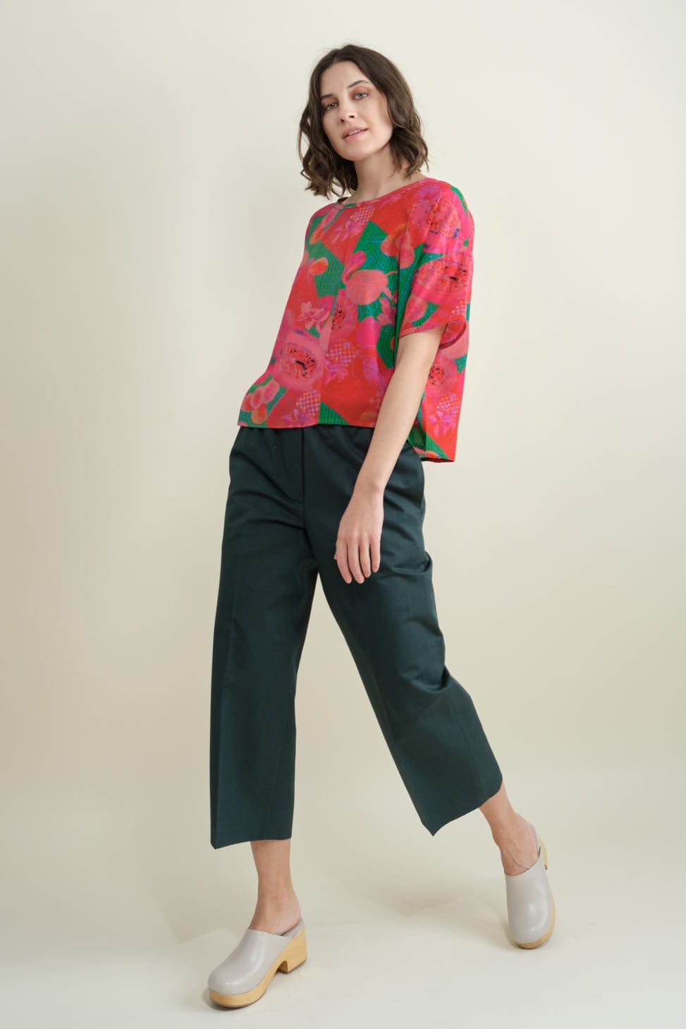 Christian Wijnants Apparel Womens Pants Priva Tapered Trouser Dark Emerald / 34
