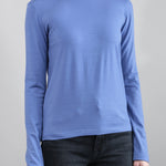 Front of Tad Long Sleeve Top in Anemome