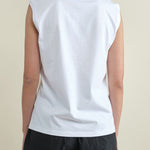 Back of Torian Sleeveless T Shirt