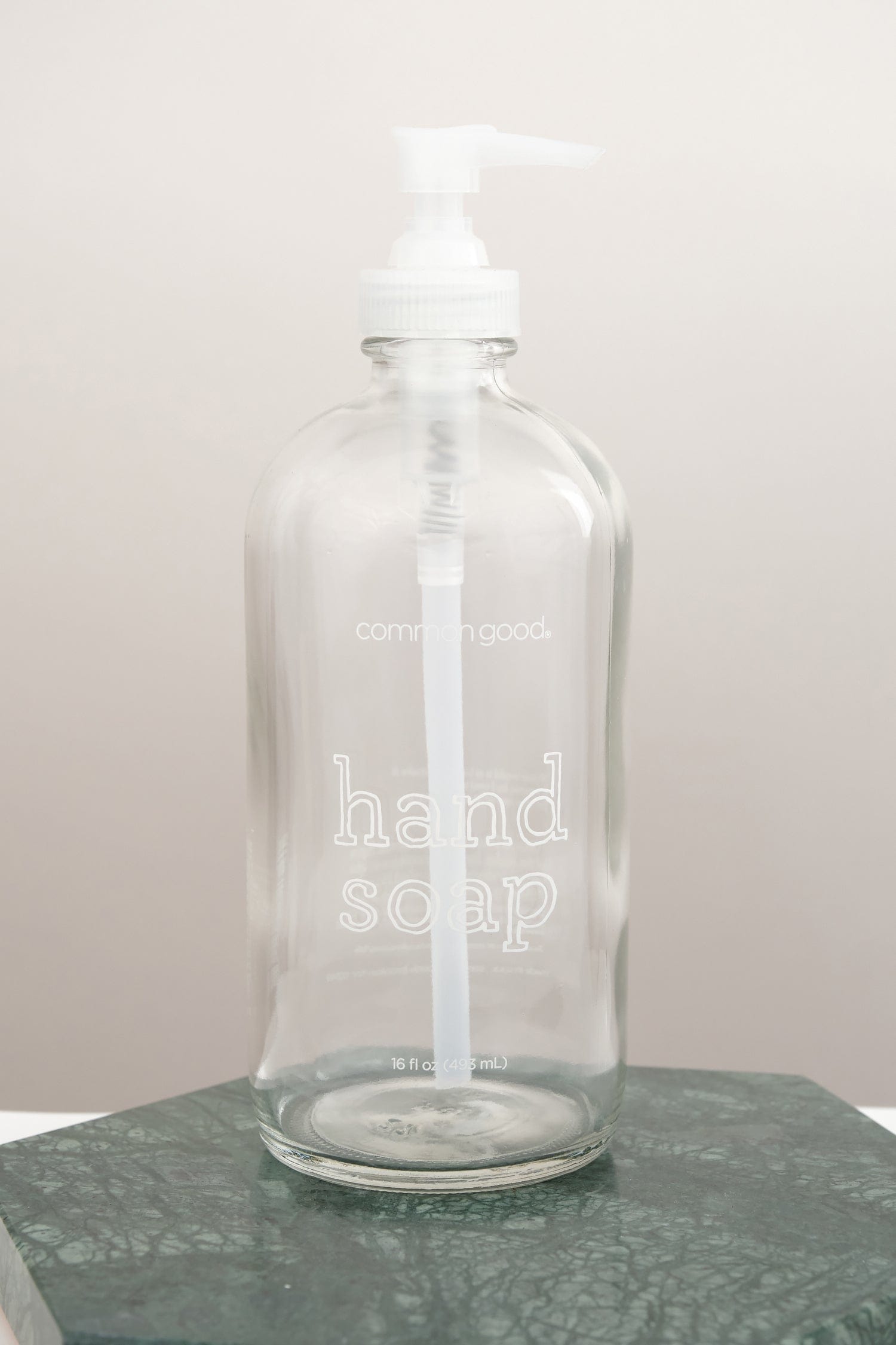 Common Good Home Cleaning Tools 16 oz Empty Glass Soap Bottle Hand