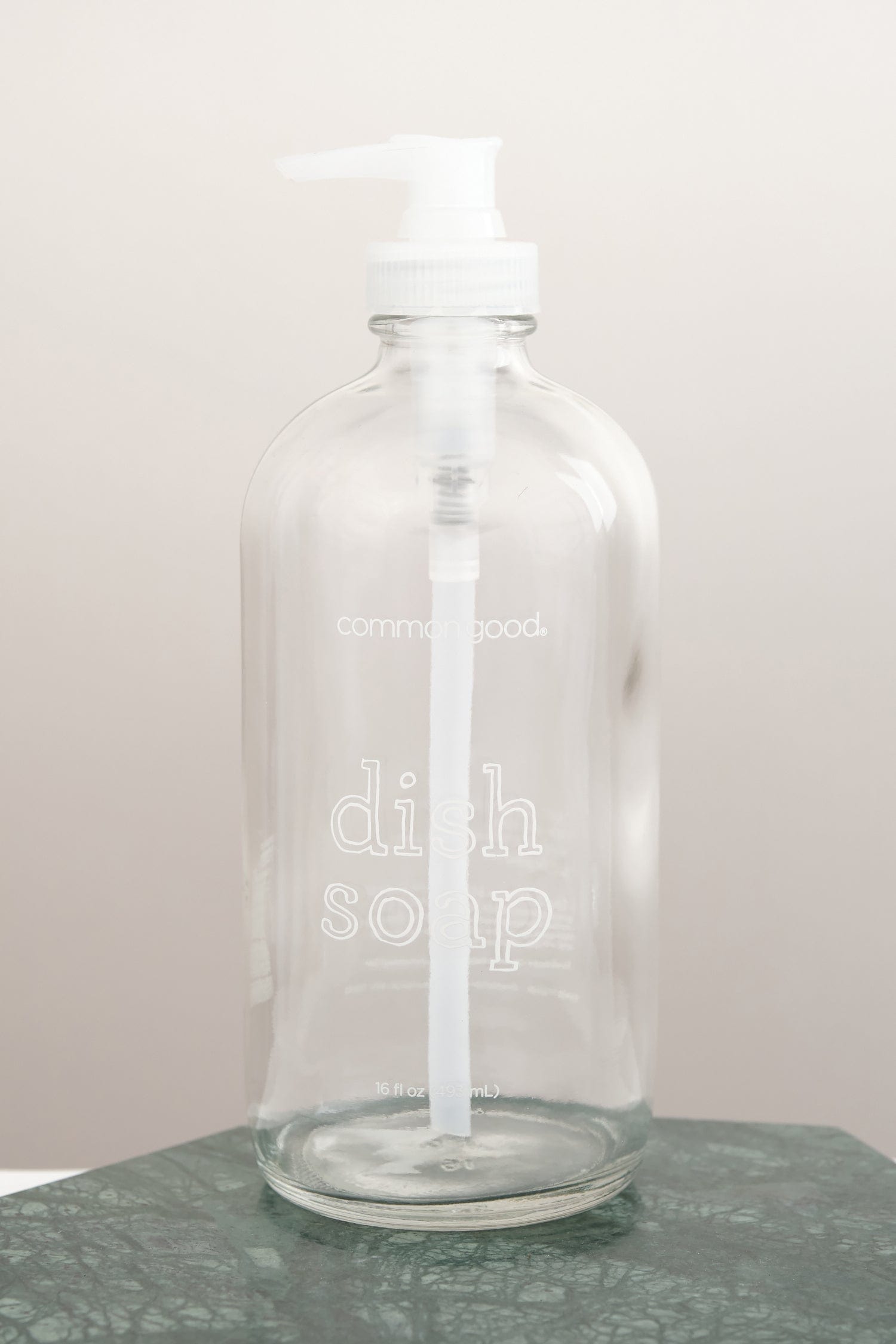 Common Good Home Cleaning Tools 16 oz Empty Glass Soap Bottle Dish