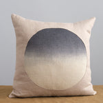 Correll Correll Home Pillows Gradient Circle Pillow with Ivory Ombre Circle Natural / 18" X 18"