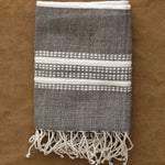 Aden Stripes Hand Towel grey with natural