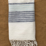 Creative Women Home Kitchen Towels Camden Cotton Hand Towel Azure/Navy / 21" X 27"