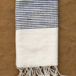 Creative Women Home Kitchen Towels Riviera Cotton Hand Towel Navy / 19" X 32"