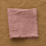 Creative Women Home Kitchen Napkins Stone Washed Linen Cocktail Napkin Ash Rose / 12" L X 12" W
