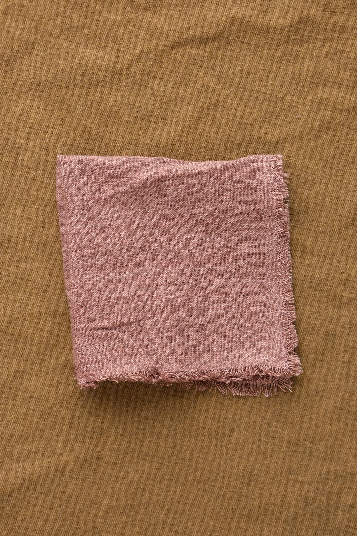 Creative Women Home Kitchen Napkins Stone Washed Linen Cocktail Napkin Ash Rose / 12" L X 12" W