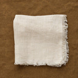 Creative Women Home Kitchen Napkins Stone Washed Linen Cocktail Napkin Sandstone / 12" L X 12" W
