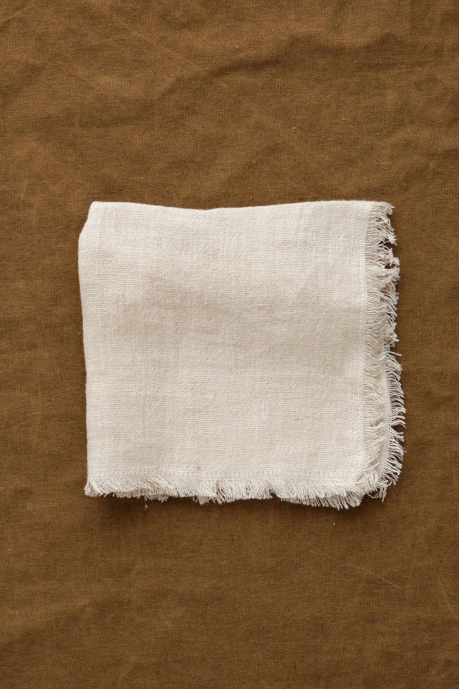 Creative Women Home Kitchen Napkins Stone Washed Linen Cocktail Napkin Sandstone / 12" L X 12" W