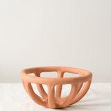 Virginia Sin Home Kitchen Containers Small Prong Fruit Bowl Terracotta / 3.5"H X 7"D
