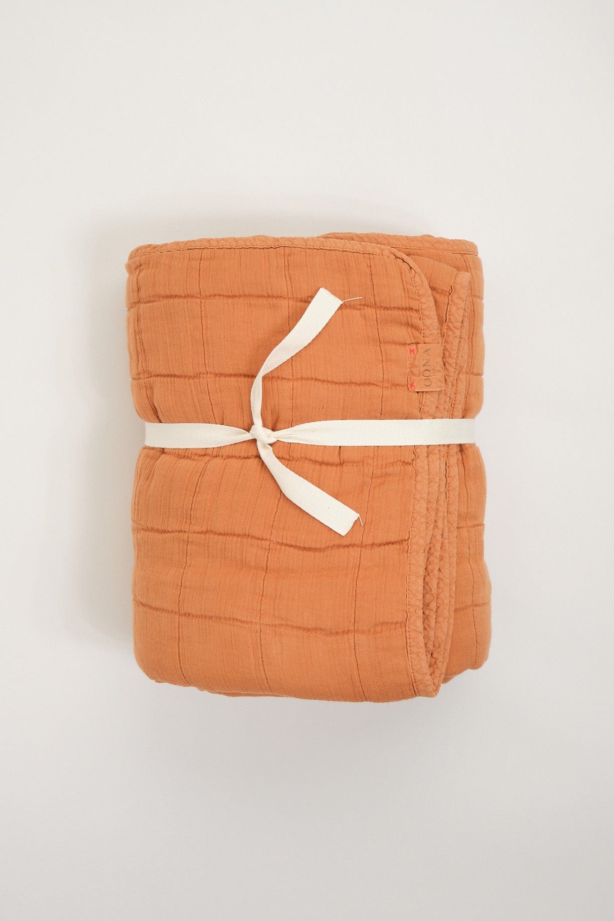 OONA Home Bedding King Plaid Bed Covers Caramel / 91" L X 98" W