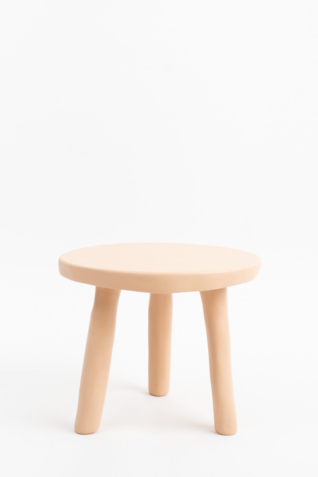 Tina Frey Designs Home Furniture Milking Stool in Nude Nude / 15" D X 12.5" H