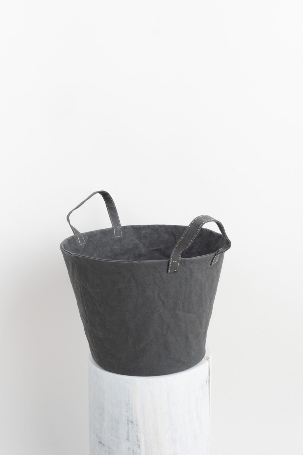 Uashmama Home Baskets Medium Paniere Bucket Dark Grey / 10" D X 10" H