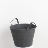 Uashmama Home Baskets Medium Paniere Bucket Dark Grey / 10" D X 10" H