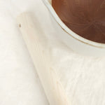 Motoshige Home Kitchen Serving Medium Mortar Bowl with Surikogi Stick White / 3.1" H X 5.7" D