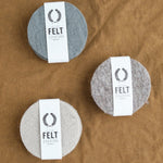 Farmhouse Pottery Home Kitchen Coasters Artisan Felt Coasters Set of 4