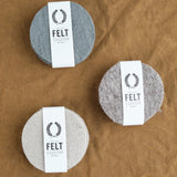 Farmhouse Pottery Home Kitchen Coasters Artisan Felt Coasters Set of 4