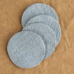 Farmhouse Pottery Home Kitchen Coasters Artisan Felt Coasters Set of 4 Teal