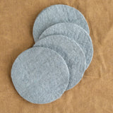 Farmhouse Pottery Home Kitchen Coasters Artisan Felt Coasters Set of 4 Teal