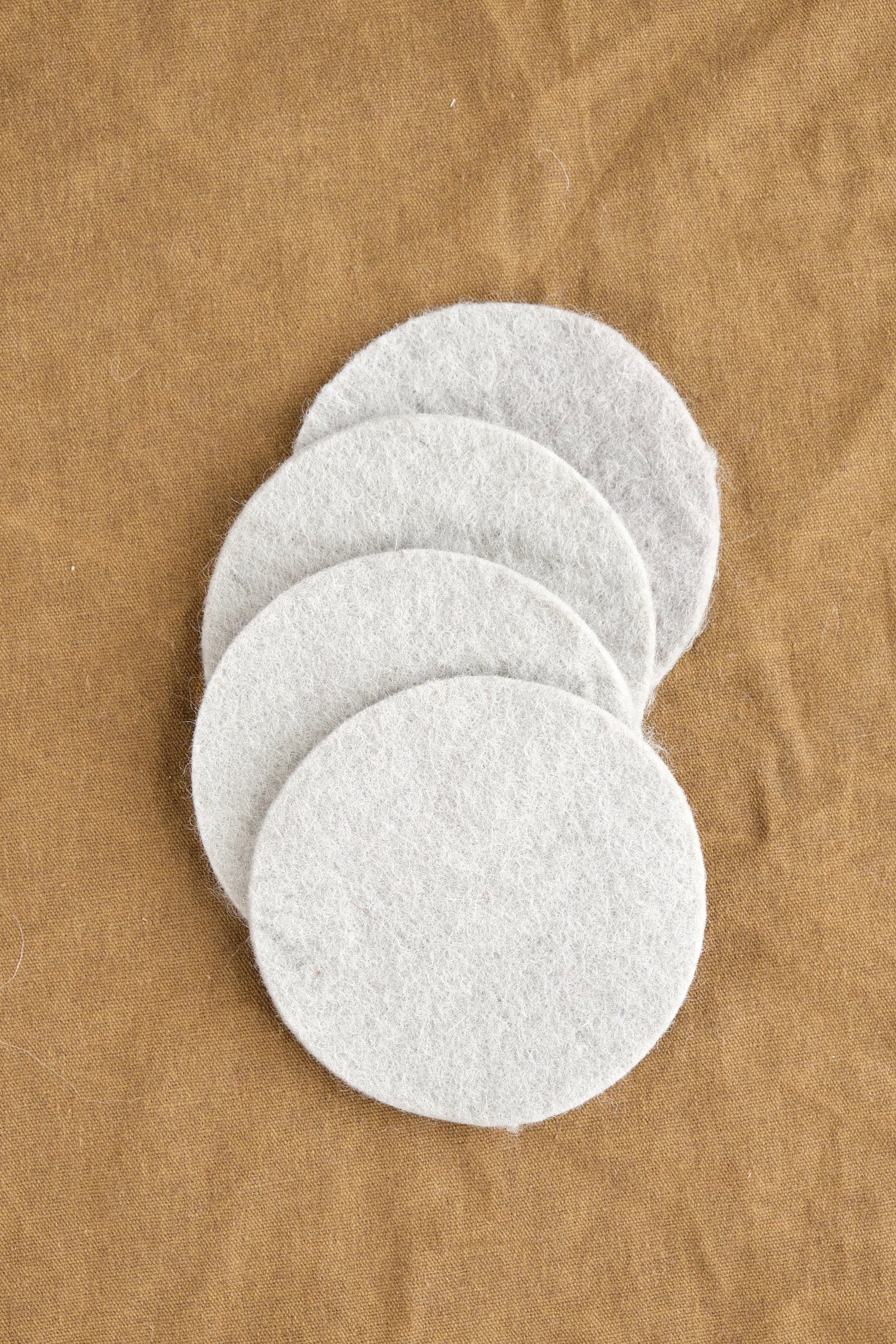 Farmhouse Pottery Home Kitchen Coasters Artisan Felt Coasters Set of 4 Stone