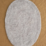 Farmhouse Pottery Home Kitchen Placemats Artisan Felt Placemats Pebble Grey