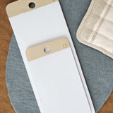 Farmhouse Pottery Home Kitchen Serving Large Rectangular Cheese Stone White Stoneware / 17.5" L X 6.5" W