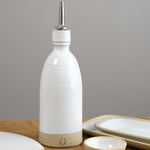Farmhouse Pottery Home Kitchen Serving Olive Oil Bottle Stoneware / 15 fl oz