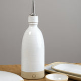 Farmhouse Pottery Home Kitchen Serving Olive Oil Bottle Stoneware / 15 fl oz