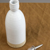 Farmhouse Pottery Home Kitchen Serving Olive Oil Bottle Stoneware / 15 fl oz