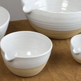 Farmhouse Pottery Home Kitchen Serving Pantry Bowl Set